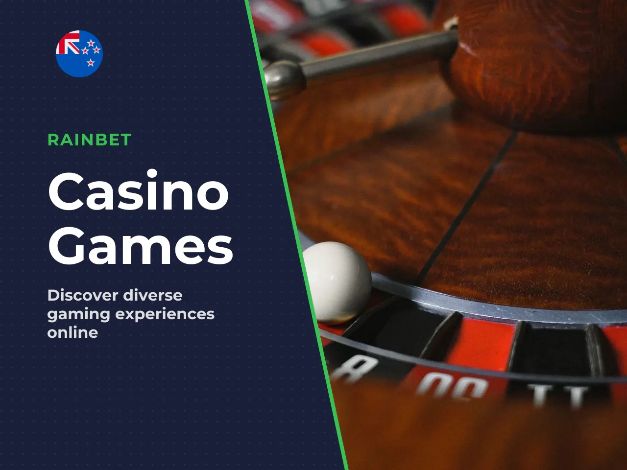Casino section and live casino section