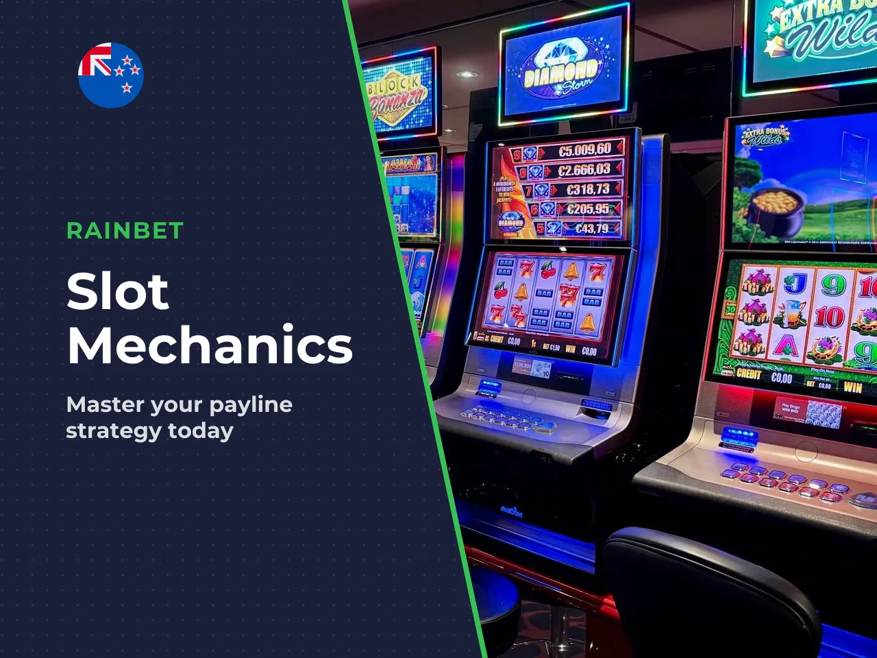 Paylines, bet and spin control. A