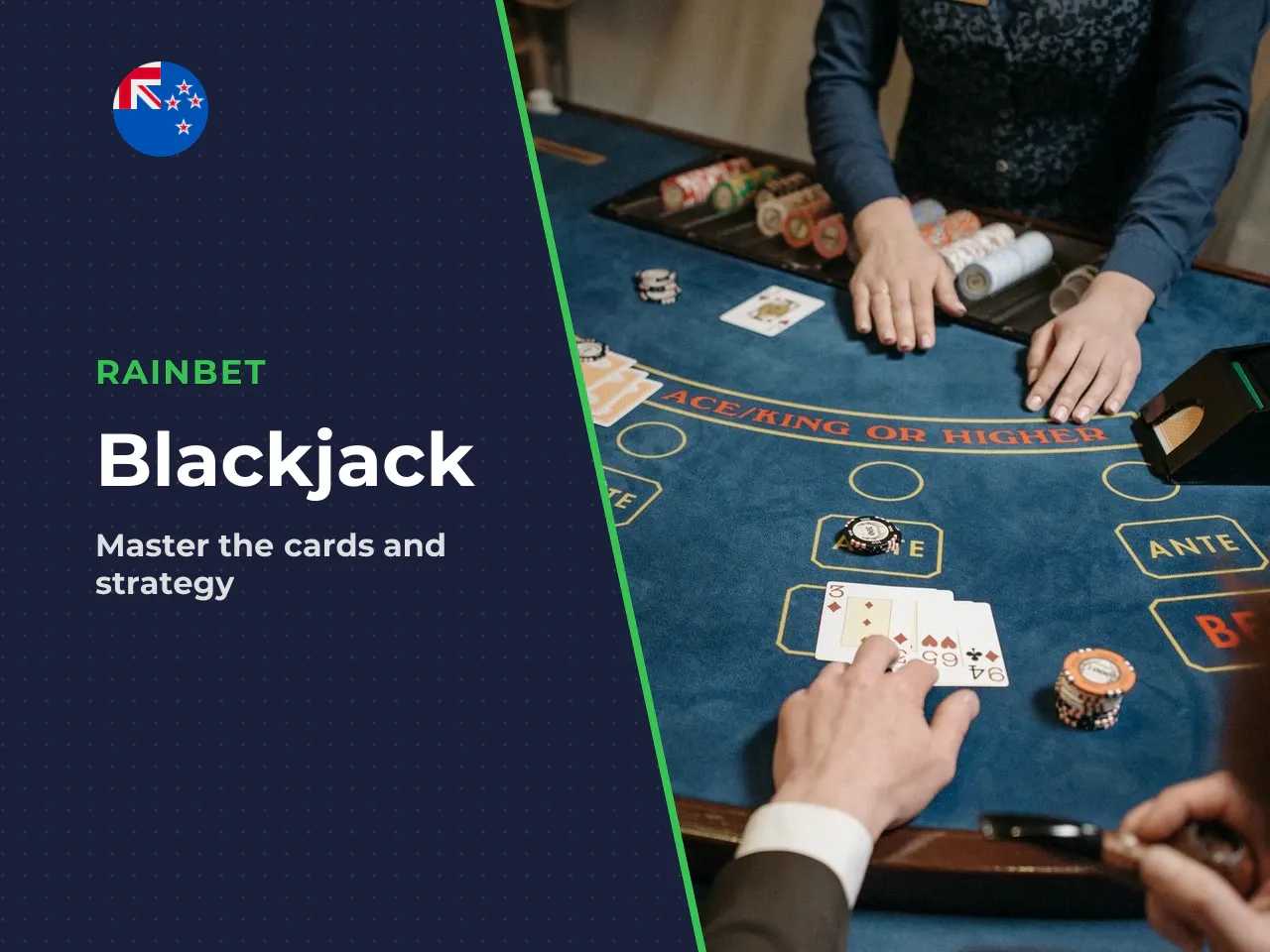 Rainbet Blackjack blends traditional table play