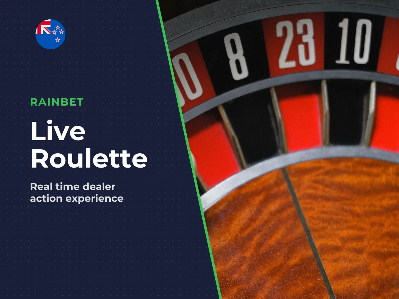 Live roulette playing with a live