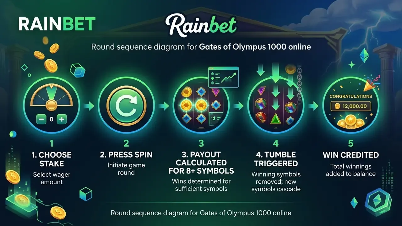 Round sequence diagram for Gates of Olympus 1000 online