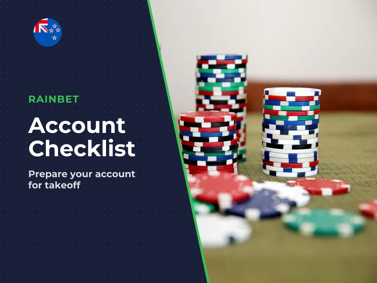 Pre-flight checklist. - Account currency, deposit