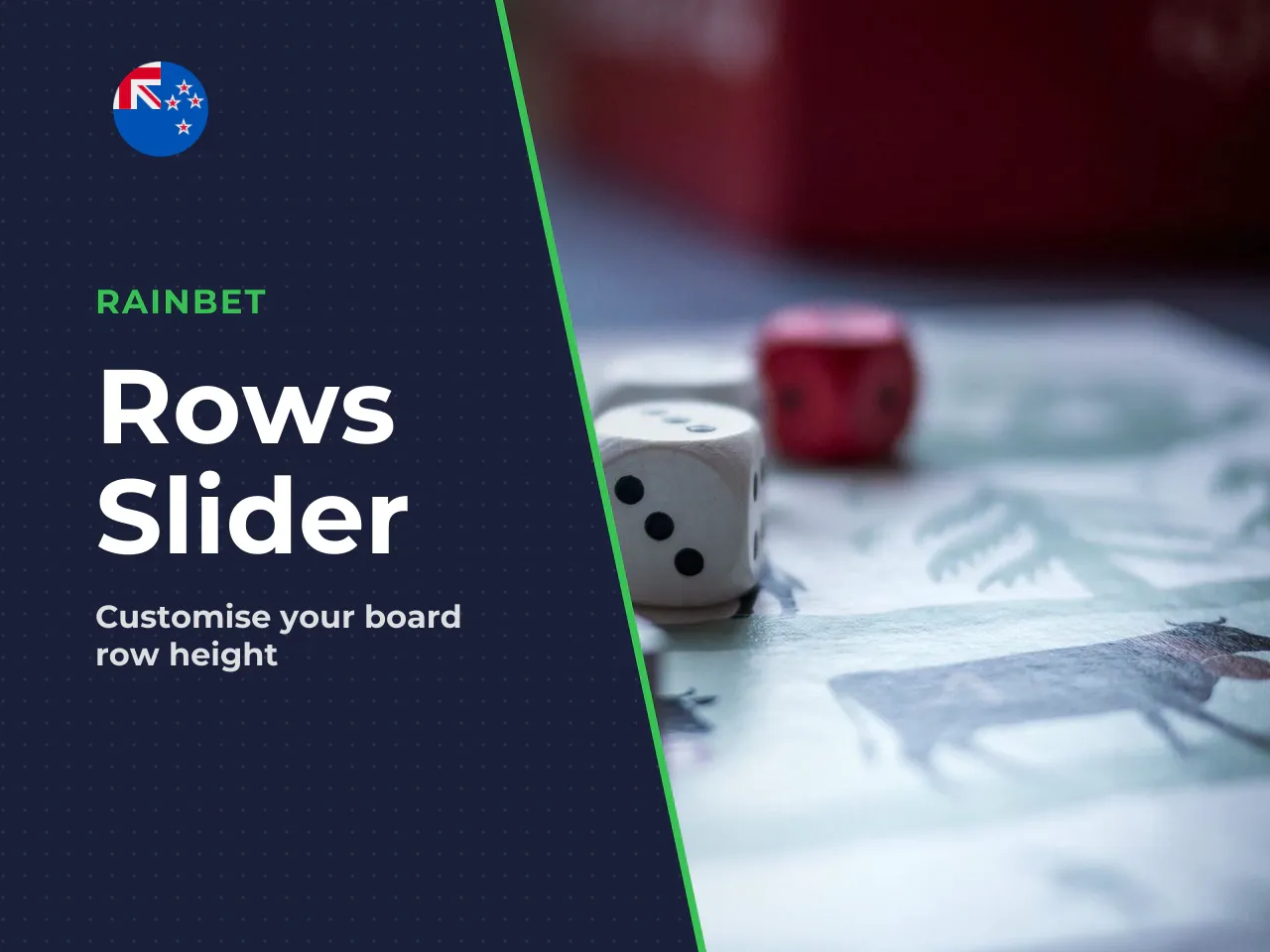 How the rows slider works. The