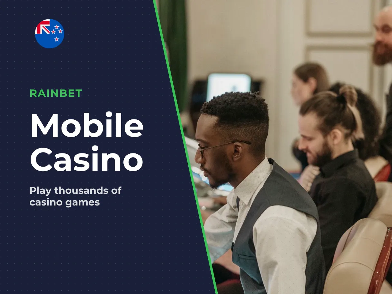 Slots, live casino and table games