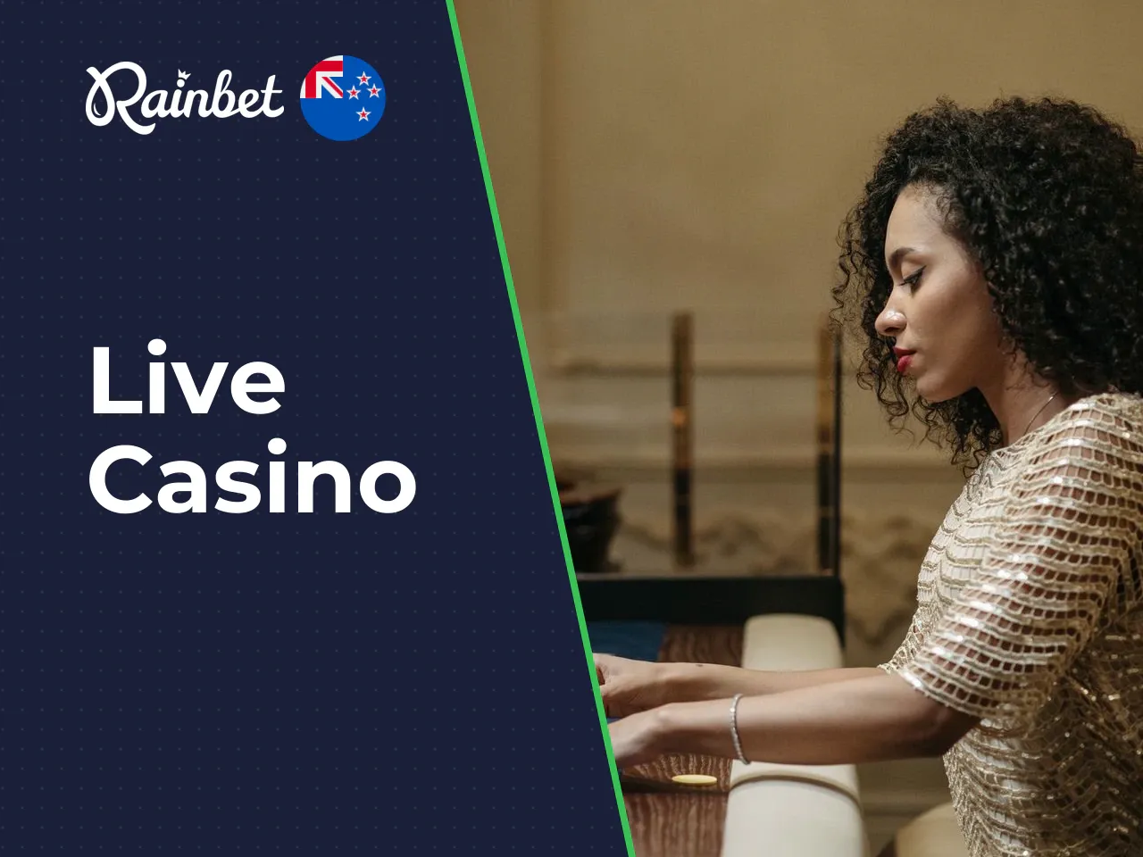 Live casino, game shows and Rainbet