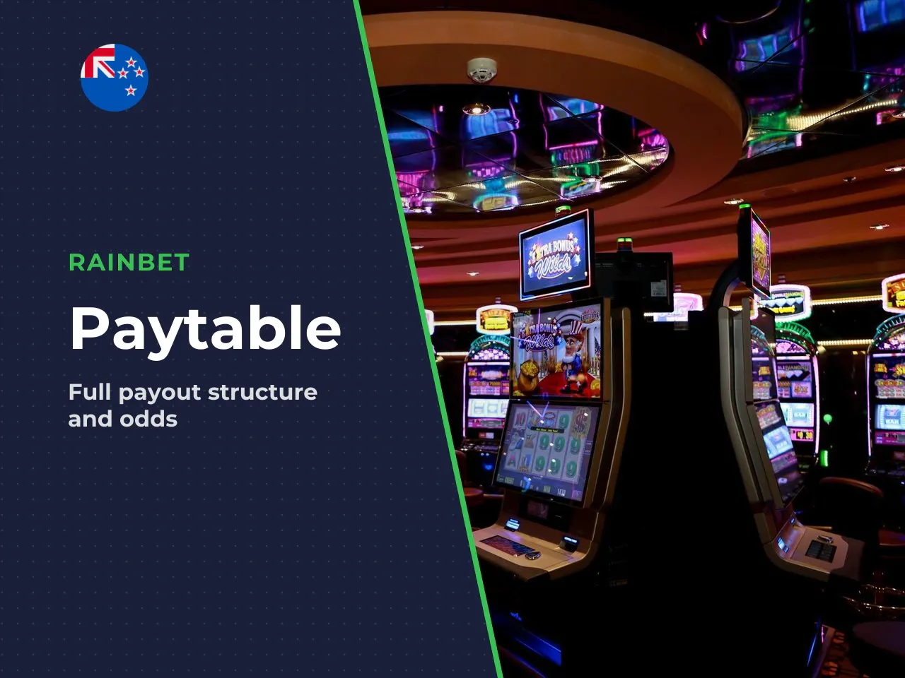 Paytable structure overview, quick reference