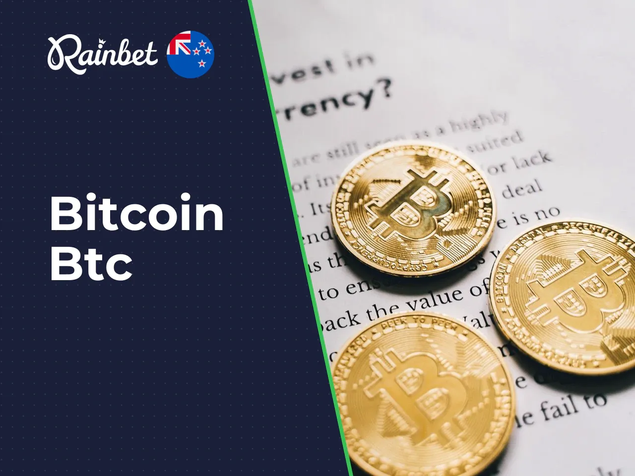 Cryptocurrencies and available payment methods. Rainbet