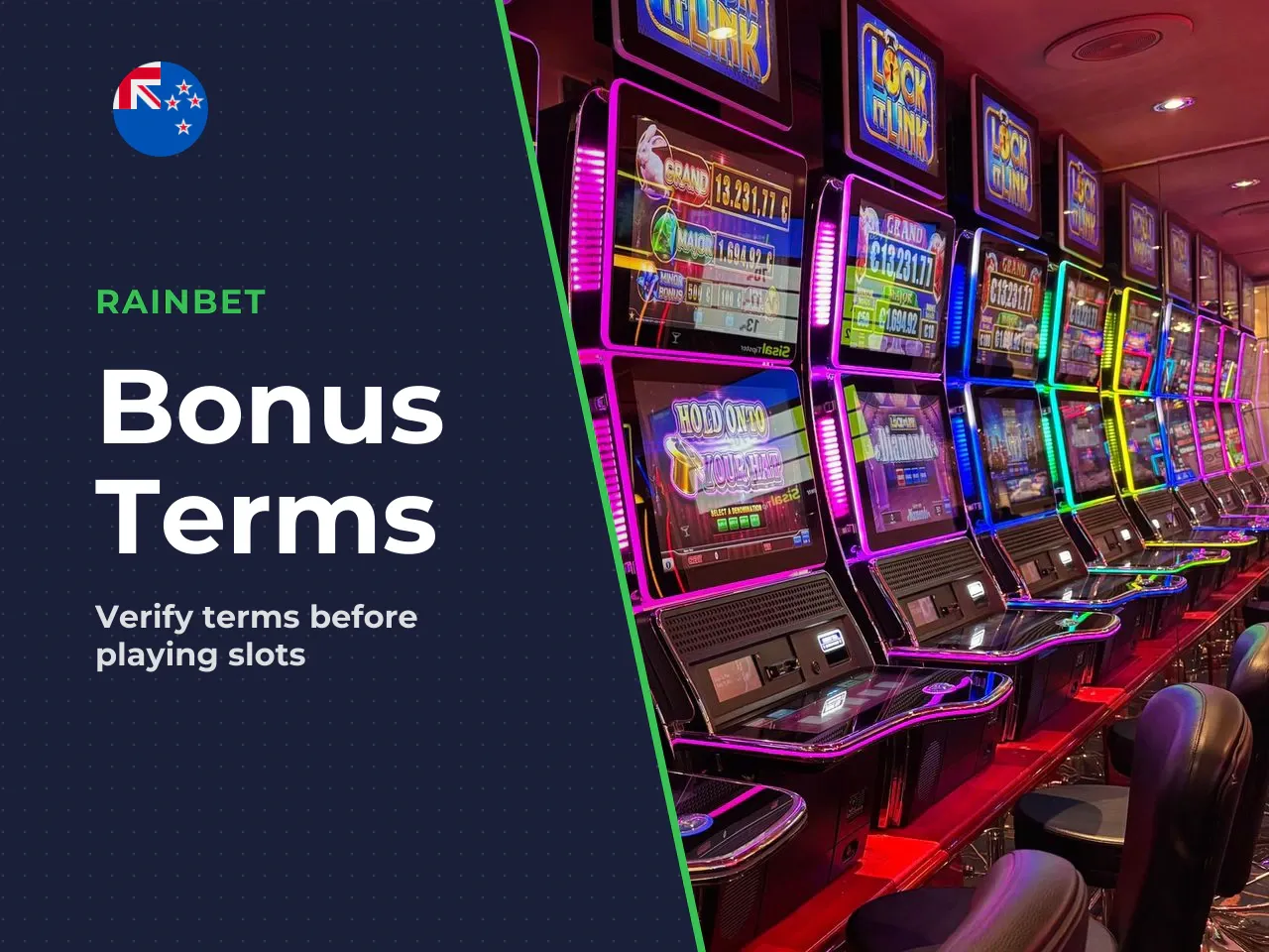 11. Bonus terms checklist and quick