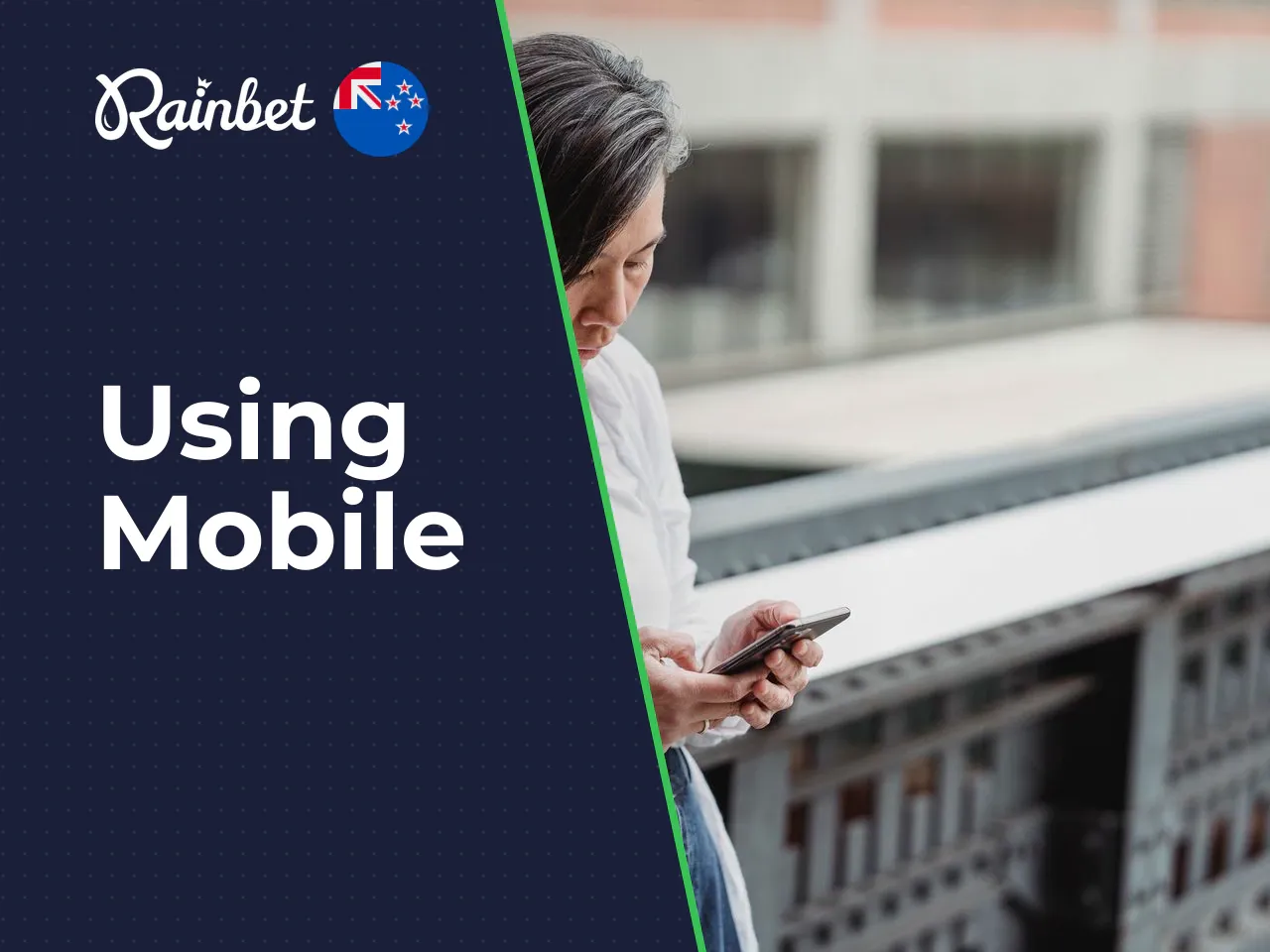 Using Rainbet on a mobile device